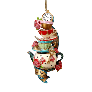 Glinster kerstornament - Tea Time