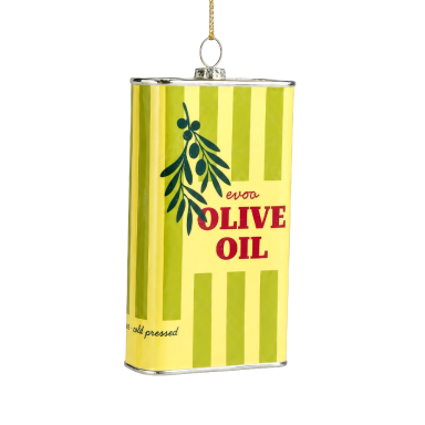 Yup in the Tree Christmas ornament - Olive Oil Tin