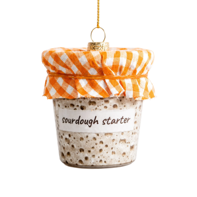 Yup in the Tree Christmas Ornament - Sourdough Starter