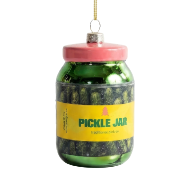 Yup in the Tree Christmas Ornament - Pickle Jar