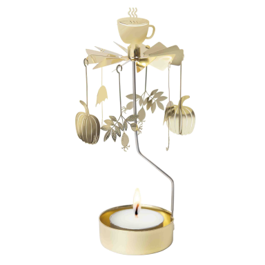 Pluto tealight carousel - With pumpkins