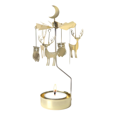 Pluto Tea Light Carousel - With Woodland Animals