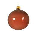 Glazen kerstbal - Doorzichtig - Roze - 8cm