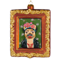 Goodwill kerstornament - Schilderij met hond - Firda Kahlo