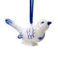 Kurt Adler kerstornament - Vogel - Delfts Blauw