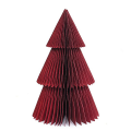 Only Natural papieren kerstboom - Rood - Met glitters