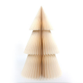 Only Natural papieren kerstboom - Wit - Met glitters