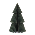 Only Natural papieren kerstboom - Groen - Met glitters