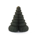 Only Natural papieren kerstboom - Met gouden glitters - Groen - 15cm