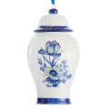 Kurt Adler kerstornament - Vaas - Delfts Blauw