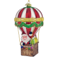 Kurt Adler kerstornament - Kerstman in luchtballon