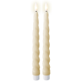 LED dinerkaars - Creme - Set van 2