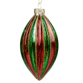 Goodwill kerstpegel - Met strepen - Rood en groen