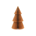 Only Natural papieren kerstboom - Goud - Met glitters