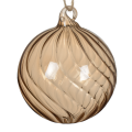 Decoris kerstbal - Met swirl - 10cm