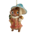 Kurt Adler kerstornament - Muis met paddenstoel