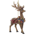 Kurt Adler kerstornament - Rendier met krans