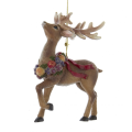 Kurt Adler kerstornament - Rendier met krans