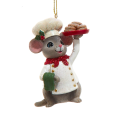 Kurt Adler kerstornament - Muis - Als chef