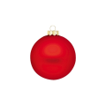 Inge Glas glazen kerstballen - Set van 12 - Rood - 8cm