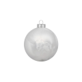 Inge Glas glazen kerstballen - Set van 12 - Frost  en zilver - 8cm