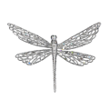 Gisela Graham kerstornament - Libelle