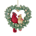 Kurt Adler kerstornament - Mistletoe krans met vogels