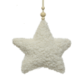 Decoris kerstornament - Ster - Pluche
