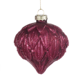 Goodwill kerstbal - Met bladeren - 8cm