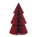 Only Natural papieren kerstboom - Met rode glitters - Rood - 30cm