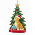 Kurt Adler kerstornament - Kat met kerstboom