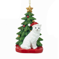 Kurt Adler kerstornament - Kat met kerstboom