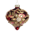 Goodwill kerstbal - Met bloemen - 9cm