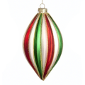 Goodwill kerstpegel - Met strepen - 16cm