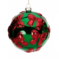 Goodwill kerstbal - Met strikken - 10cm