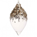 Goodwill kerstpegel - Met glitters - 16cm
