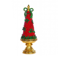 Goodwill kerstbeeld - Kerstboom met hulst - 30cm