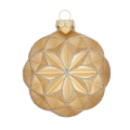 Holly & Jolly kerstbal - Met glitters - 8cm