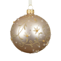 Decoris kerstbal - Met bloemen - 8cm
