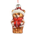Decoris kerstornament - Beer met paddenstoel