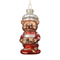Decoris kerstornament - Beer met koekjes