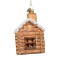 Decoris kerstornament - Blokhut