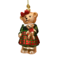 Decoris kerstornament - Beer met knuffel