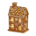 Lumineo kerstbeeld - Gingerbread huis - Met LED