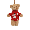 Decoris kerstornament - Beer met kersttrui