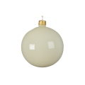 Glazen kerstbal - Wit - 8cm